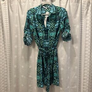 Neiman Marcus shirt dress sz M